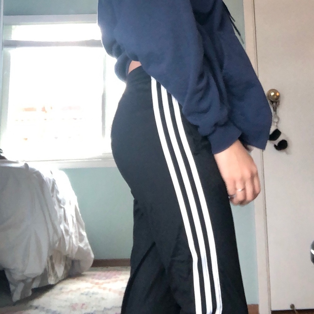 kids black Adidas pants